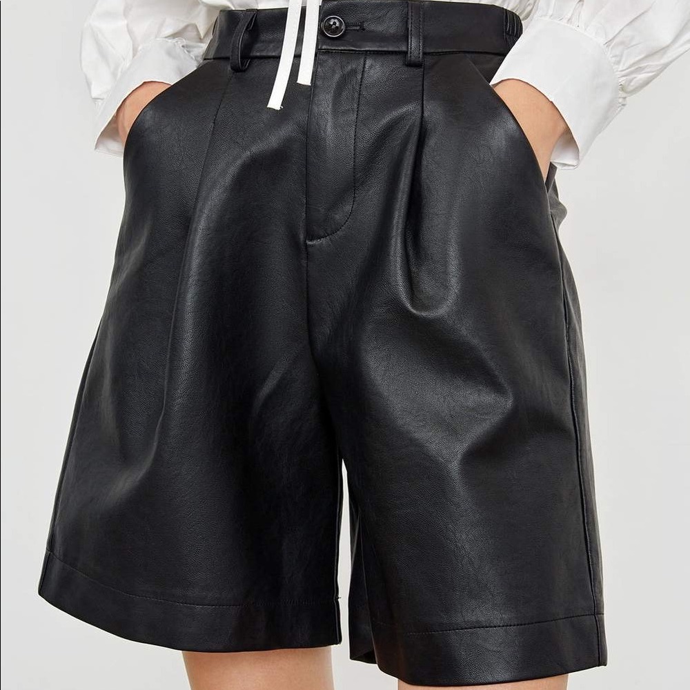 J.ING faux leather shorts